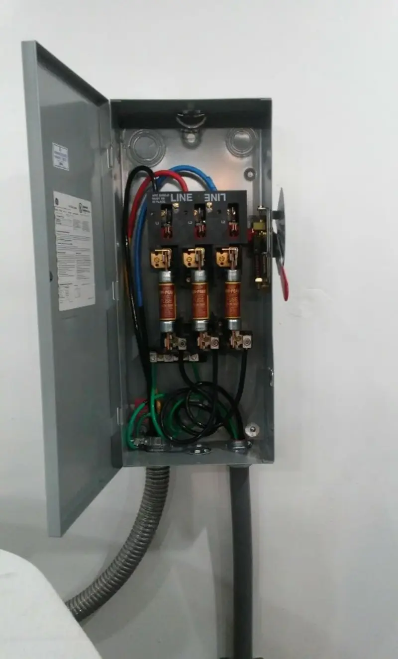 Three-phase disconnect switch installed for Electrical Wiring & Rewiring in North Bend