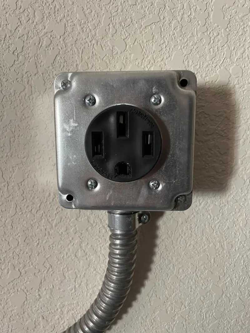 NEMA 14-50 outlet installed for Smart Home Electrical in North Bend